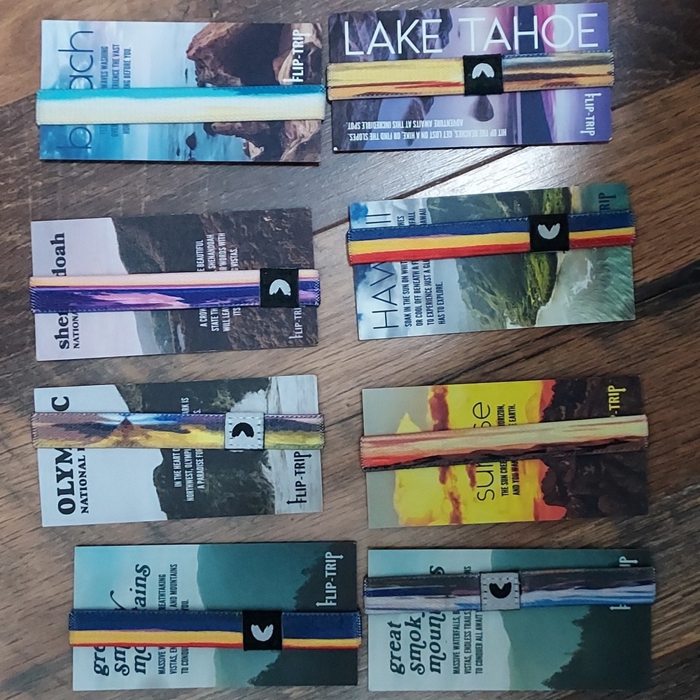 Nature backs flip trip bracelets